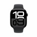 Apple Watch S10 GPS 42mm Jet Black Alu Case with Black Sport Band - S / M