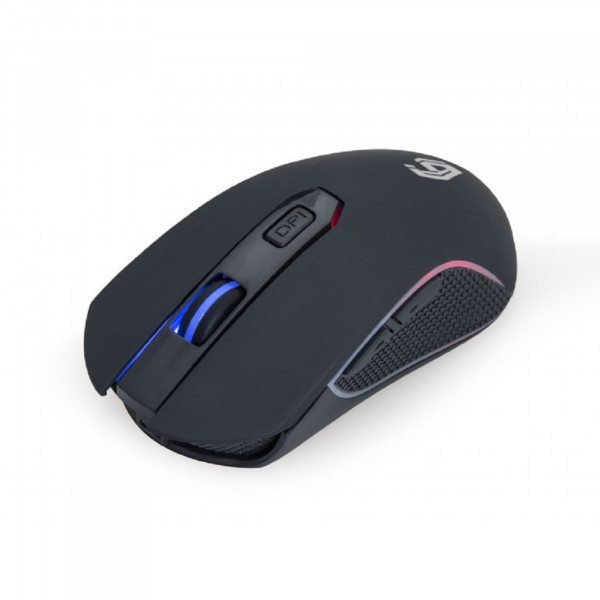 Gembird 6-button rechargeable wireless RGB gaming mouse 