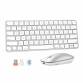 Meetion iKey C210 White 2 in 1 combo Bluetooth/Wireless Mouse & Keyboard