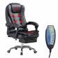 Office chair PREMIER  with MASSAGE +  Footrest mesh ( BLACK )