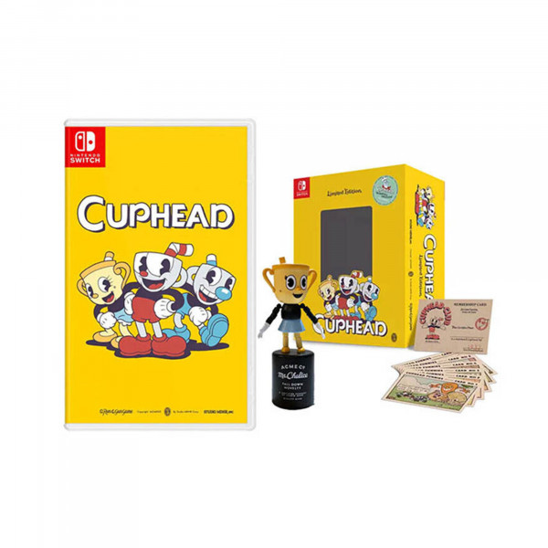 Nintendo Cuphead - Limited Edition (Includes Figure / Cards / Art) - EN / IT / NL (Switch)