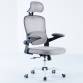 Office chair ELEGANCE (GRAY & BLACK) with headrest  and with Lumbar 