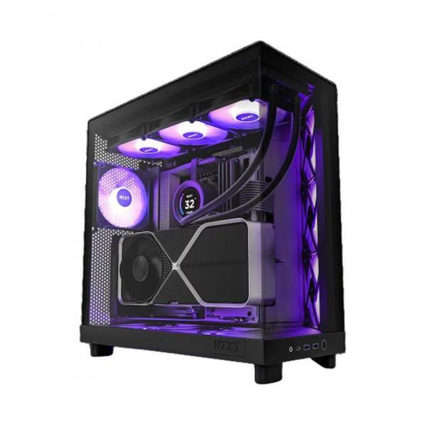 NZXT H6 Flow Compact ATX Mid-Tower PC Gaming Case Black