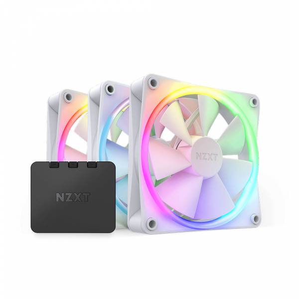 NZXT F120 RGB Core Triple Pack White