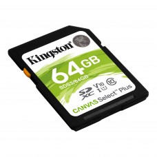 Kingston 64GB SDXC Canvas Select 100R CL10 UHS-I