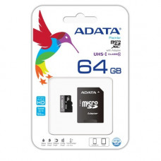 A-Data 64GB microSDHC Class 10 with adapter UHS-I
