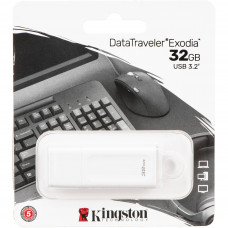 Kingston 32GB USB 3.2 Gen1 DataTraveler Exodia White