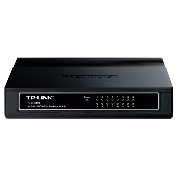TP-Link TL-SF1016D 16-port 10 / 100Mbps mini Desktop Switch