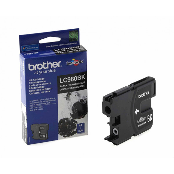 Brother Cartrige LC980BK Black (crn - do 300 str.) for DCP-145C / 165C / 195C / 365CN / 375CW 