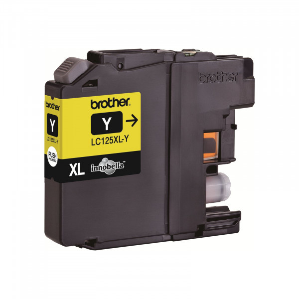 Brother Cartridge LC125XLY Yellow (up to 1200pgs)