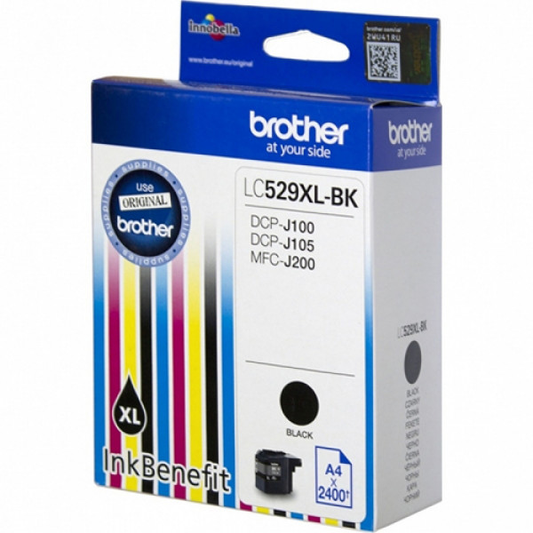 Brother Cartridge LC529XLBK Black (up to 2400pgs)