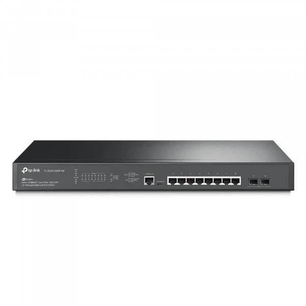 TP-Link TL-SG3210XHP-M2 JetStream 8-Port 2.5GBASE-T and 2-Port 10GE SFP+ L2+ Managed Switch with 8-P
