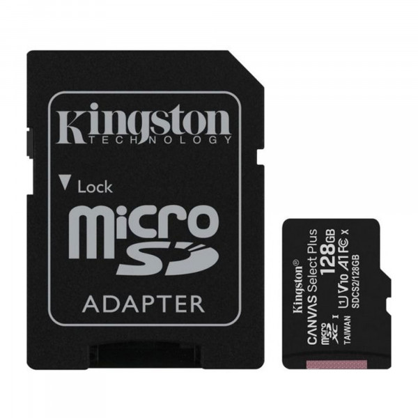 Kingston 128GB SDXC Canvas Select 100R CL10 UHS-I