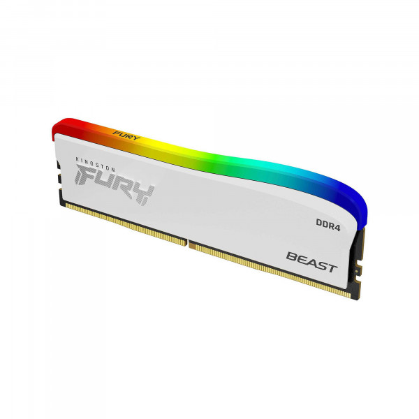 Kingston 8GB 3600MHz DDR4 CL17 DIMM  Fury Beast RGB White
