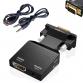 Power Box VGA input to HDMI output adapter with audio cable