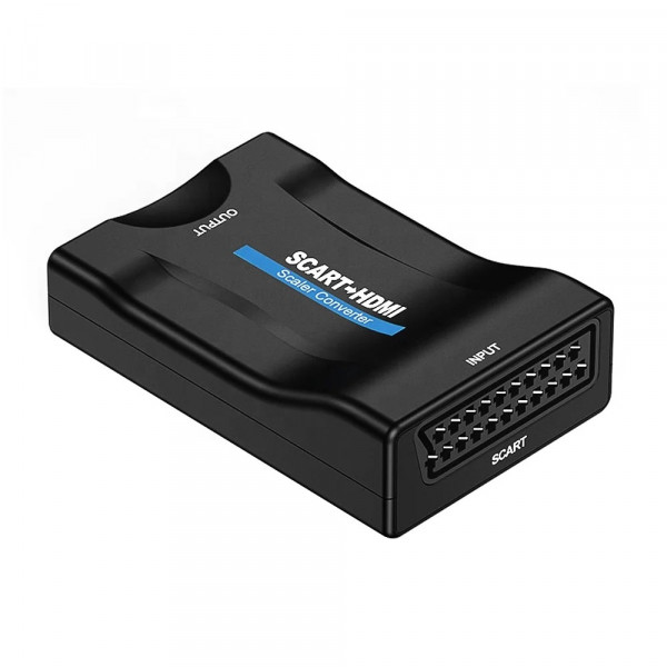 Power Box Scart to HDMI converter with USB power cable