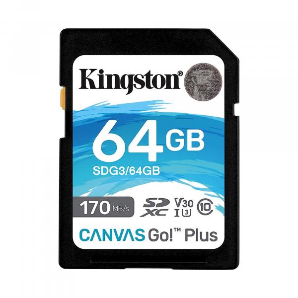 Kingston 64GB SDXC Canvas Go Plus 170MB / s Read UHS-I