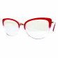 Two Circles Fancy Rose Red Color - Blue Light and UV Protective Glasses
