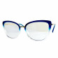 Two Circles Fancy Blue Color - Blue Light and UV Protective Glasses