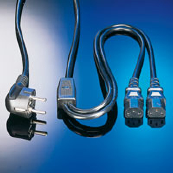 19.99.1022-50 Power Y splitter cable Schuko 2.0m