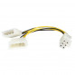 X5TECH PCI-Express VGA Cable 4 Pin to 6 Pin PCI-E Y Power Converter Adapter Cable for Graphics Card