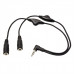 11.09.4439-25 ROLINE Y Audio Cable with 3.5 mm Stereo Plug (2x speaker lines)
