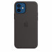 Apple Iphone 12 / 12 Pro Silicon Case with MagSafe ( Black )