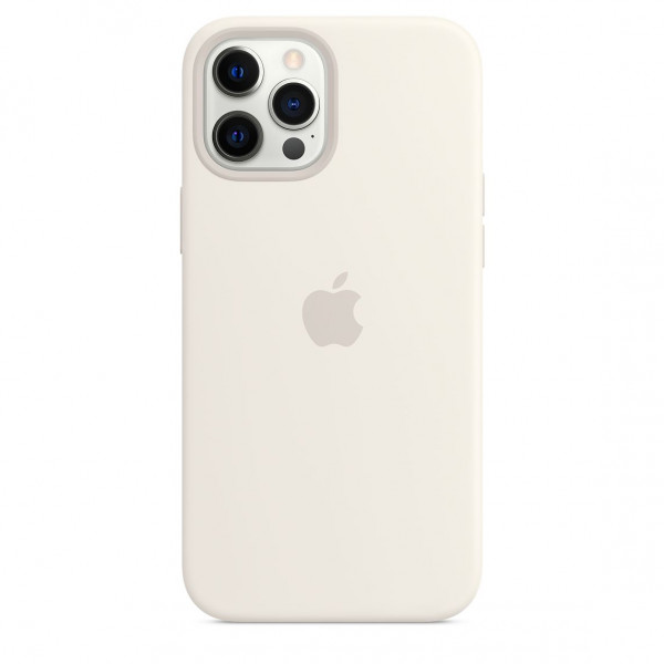 Apple Iphone 12 / 12 Pro Max Silicon Case with MagSafe ( White )