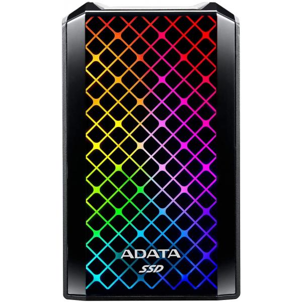 ADATA RGB SE900 512GB USB3.2 Gen2x2 Type-C Super Fast Transfer up to 2000MB / s Gaming and Personal Ex