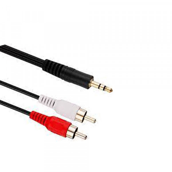 Power Box 3.5mm Male to 2 RCA Male