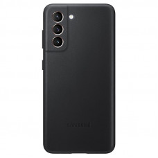Samsung Galaxy S21 Leather Cover Black