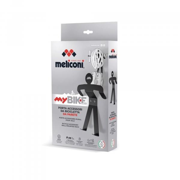 Meliconi Метален Фиксен ѕиден држач за додатоци за велосипеди и скутери