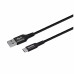 Philips Phil-DLC5206A / 00 USB-A to USB-C premium and sync charging cable with braid.