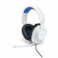 JBL QUANTUM 100P (White/Blue) Console  Wired over-ear GAMING headset with a detachable mic