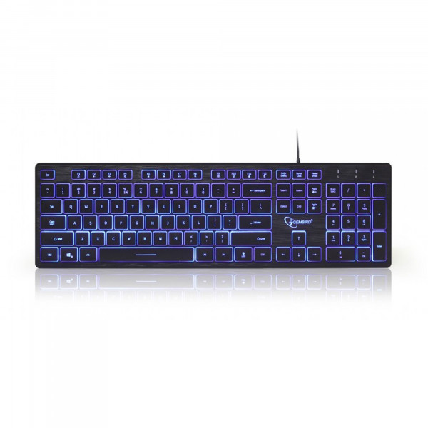 Gembird 3-color backlight multimedia keyboard