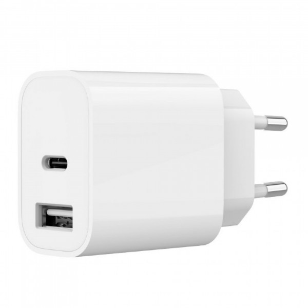 Gembird 2-port universal USB charger (A+C)