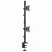 Gembird Adjustable 2-display vertical desk mount