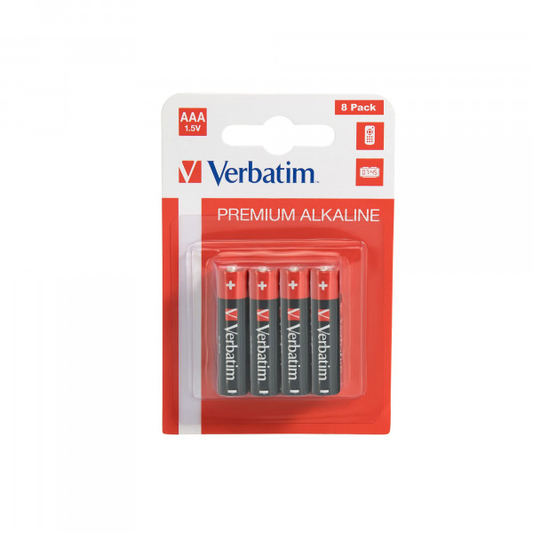 VERBATIM AAA BATTERY ALKALINE 4 PACK