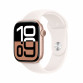 Apple Watch S10 GPS 42mm Rose Gold Alu Case with Light Blush Sport Band - S/M