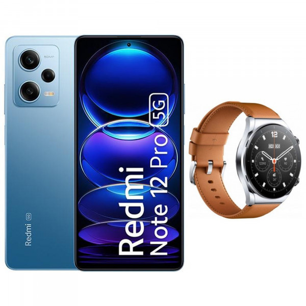 Xiaomi Redmi Note 12 PRO 5G 8 / 256GB Blue + Xiaomi Watch S1 GL (Silver)