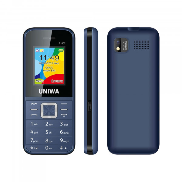 UNIWA E1802 Dual Sim Feature phone Blue