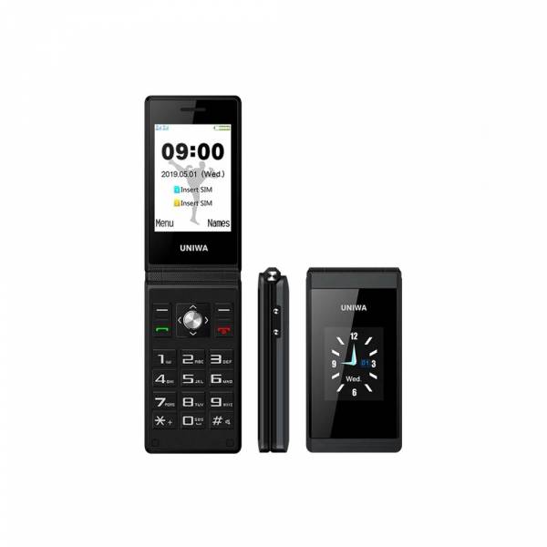 UNIWA X28 Flip Dual Sim Feature phone Black